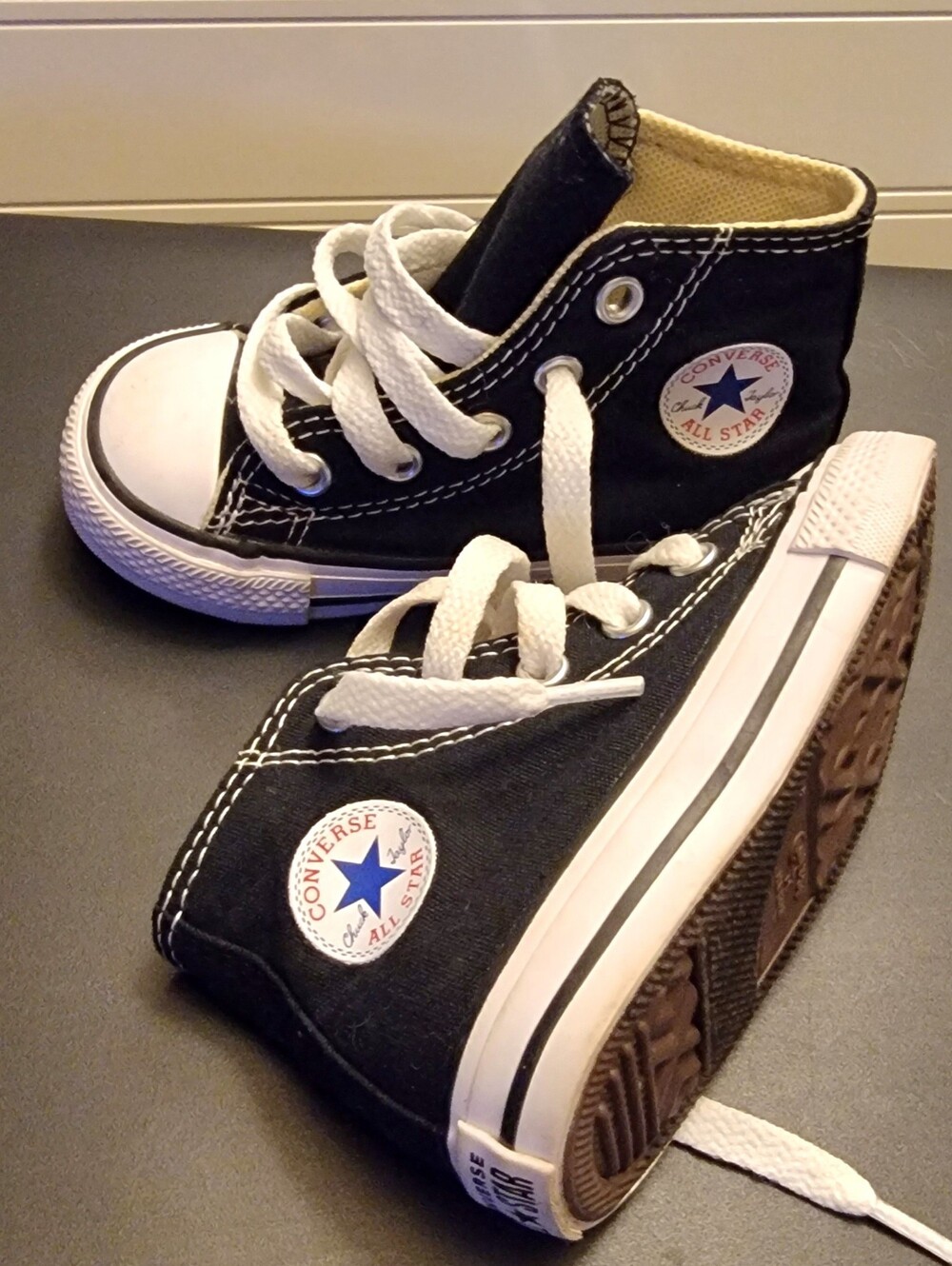 Converse Chuck Taylor All Star High (TD) 7J231 Size 5C Black/White